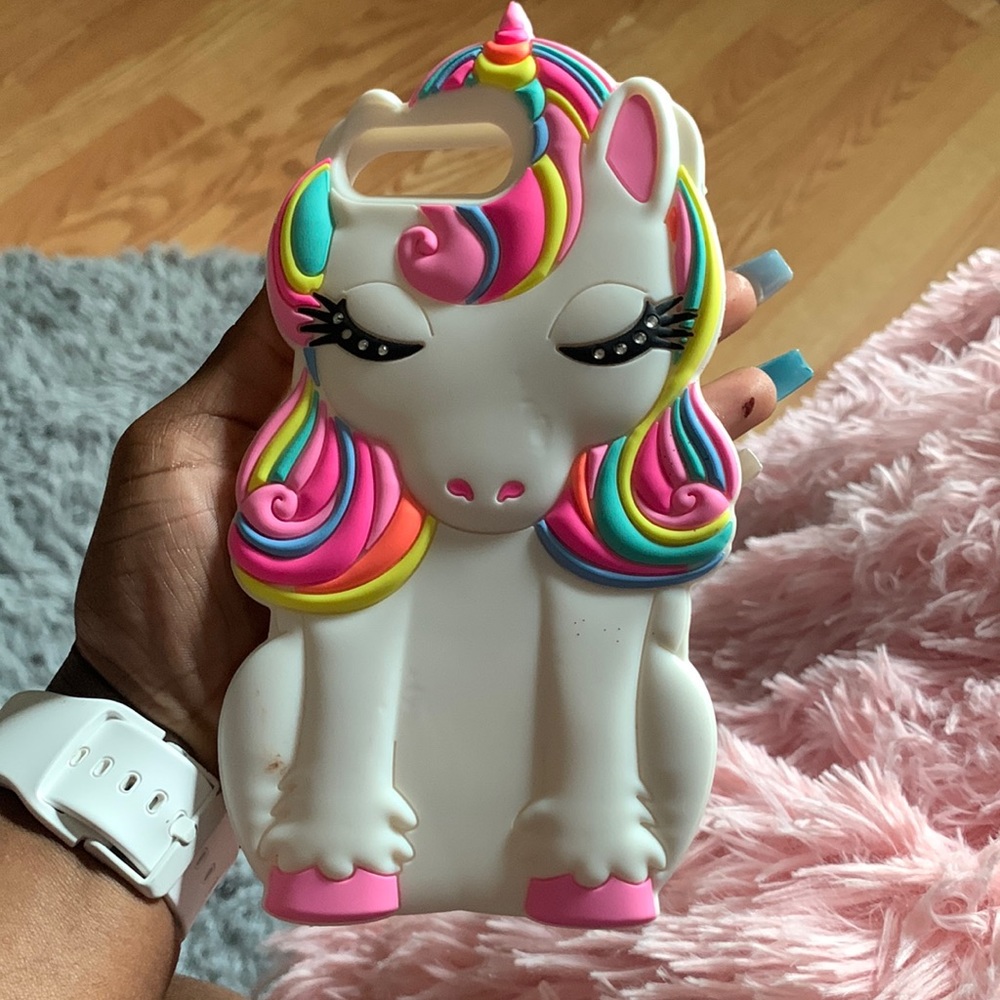 iPhone 8 Plus rubber unicorn phone case